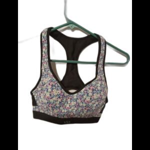 VSX Sports Bra Womens 32B Floral Print Lightweight‎ Padded Crossback